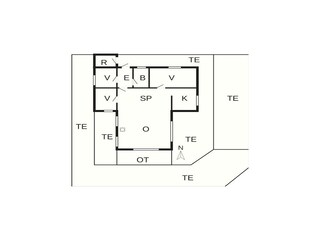 Vakantiehuis Dronningmølle Grondplan 37