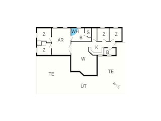 Vakantiehuis Vaeggerløse Grondplan 41