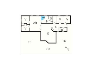 Maison de vacances Vaeggerløse Plan d'étage 7