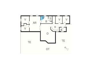 Vakantiehuis Vaeggerløse Grondplan 42