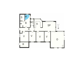 Ferienhaus Henne Strand Grundriss 27