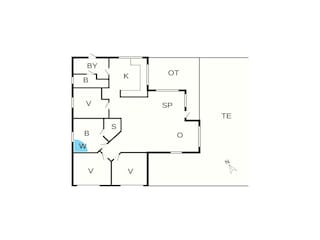 Casa de vacaciones Rødby Plano de planta 4