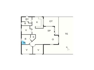 Casa per le vacanze Rødby Pianta del piano 38