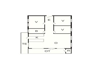 Vakantiehuis Arrild Grondplan 28