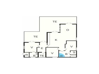 Vakantiehuis Nysted Grondplan 6