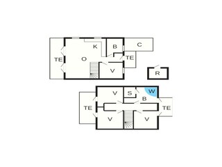 Maison de vacances Gjern Plan d'étage 54