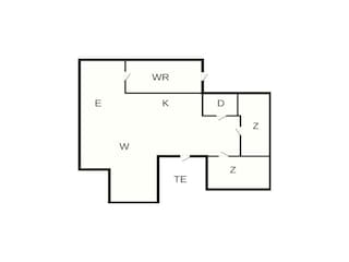 Vakantiehuis Kulhuse Grondplan 44
