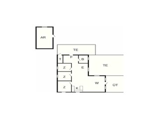 Vakantiehuis Lønstrup Grondplan 2