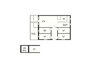 Vakantiehuis Ansager Grondplan 36