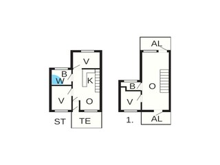 Vakantiehuis Hasle Grondplan 25