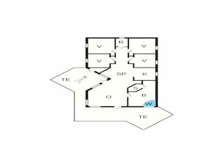 Holiday house Snogebæk Floor Plan 45