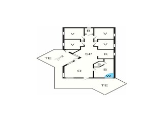 Maison de vacances Snogebæk Plan d'étage 45