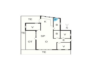 Vakantiehuis Ebeltoft Grondplan 36