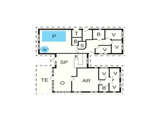 Casa de vacaciones Dronningmølle Plano de planta 2