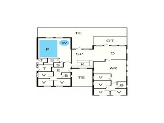 Casa de vacaciones Blåvand Plano de planta 38