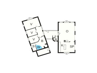 Maison de vacances Søndervig Plan d'étage 41