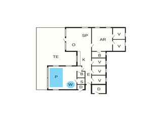 Casa de vacaciones Råbylille Strand Plano de planta 26