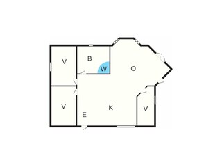 Casa de vacaciones Helligsø Plano de planta 4