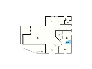 Casa de vacaciones Vestervig Plano de planta 28