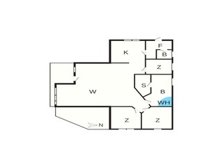 Vakantiehuis Vestervig Grondplan 28