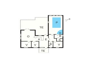 Casa de vacaciones Blåvand Plano de planta 39