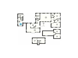 Ferienhaus Blåvand Grundriss 74