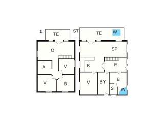 Vakantiehuis Bagenkop Grondplan 40