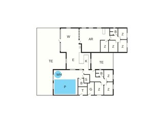 Vakantiehuis Henne Strand Grondplan 38