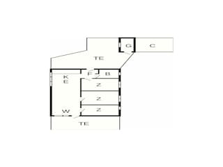 Vakantiehuis Saltum Grondplan 44