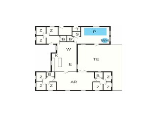 Vakantiehuis Liseleje Grondplan 58