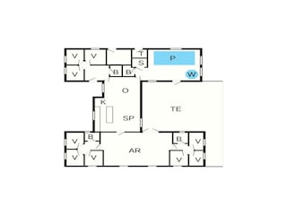 Casa per le vacanze Liseleje Pianta del piano 56