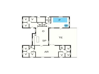 Maison de vacances Liseleje Plan d'étage 56