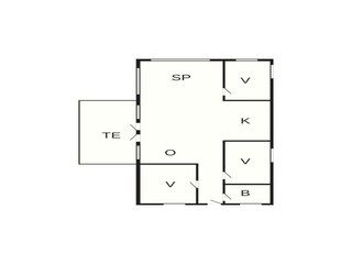 Vakantiehuis Saltum Grondplan 26