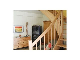 Stiegenaufgang zu den Ferienwohnungen