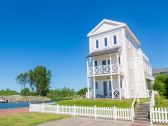 The luxury villa with garden