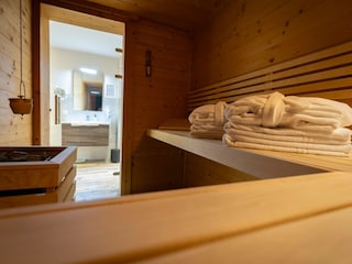 Sauna im Erdgeschoss
