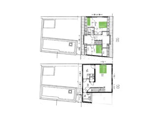 Grundriss der Maisonettewohnung im OG und DG