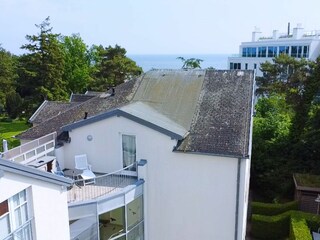 Blick auf die Dachterrasse