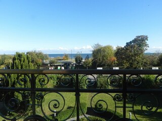 Ausblick von der Veranda auf die Ostsee