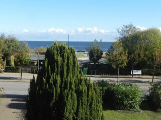 Ausblick von der Veranda auf die Ostsee
