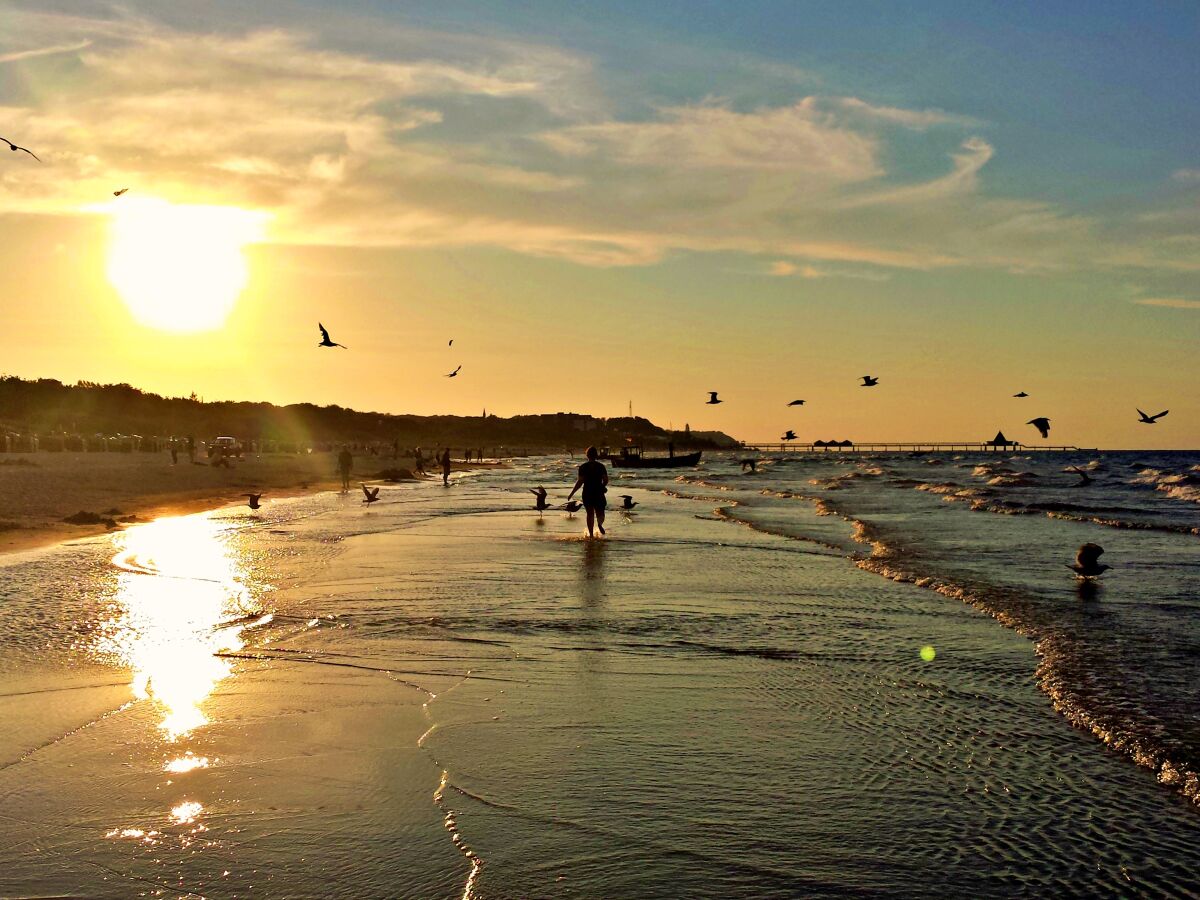 Sonnenuntergang am Ahlbecker Strand