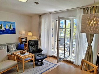 Ferienwohnung 1.2.11 Inselstrand - Wohnbereich