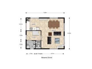 Bungalow Wervershoof Grondplan 33