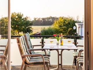 herrlicher Blick vom Balkon