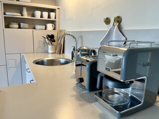 Filterkaffeemaschine, Toaster und Wasserkocher