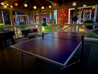 Tischtennisplatte im Aufenthaltsraum