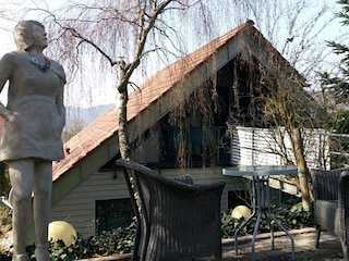 Sitzplatz auf oberer Terrasse