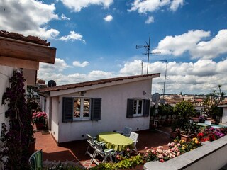 Dachterrasse, Nordwestseite