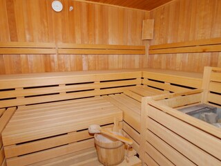 Sauna im Wellnessbereich (kostenpflichtig)