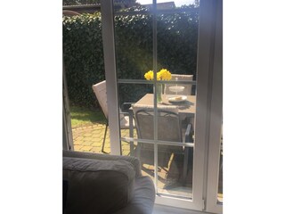 Blick auf Terrasse